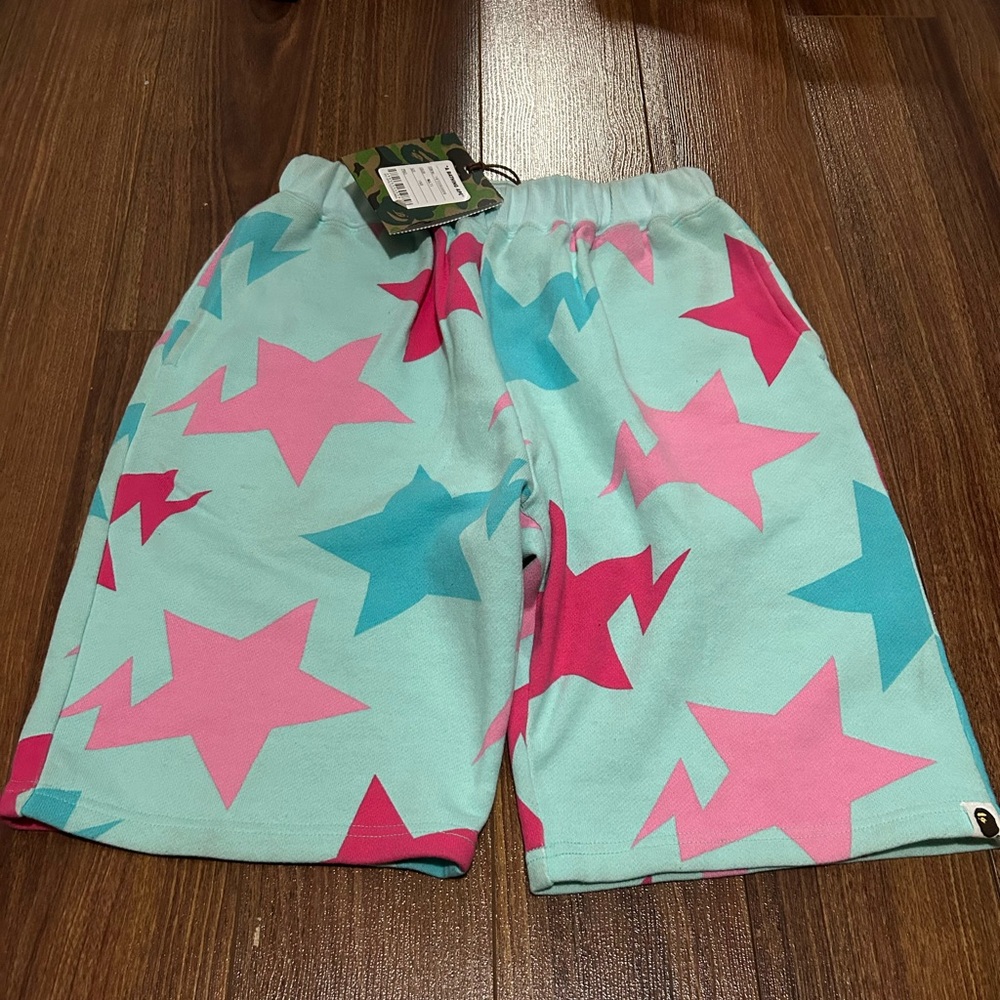 Bape multi coloured shorts